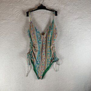 O'Neill Women's Multicolor Printed Julie Imperial One‎ Piece Swimsuit Size L NWT